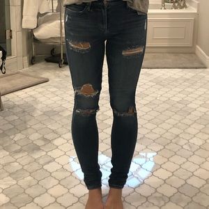 AGoldE Sophie High Rise Distressed Jeans